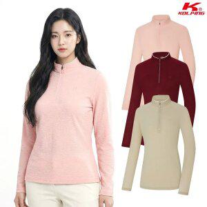 콜핑 여성 등산 긴팔 반집업 티셔츠 지지미원단 2401TK481W