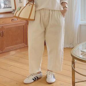 MADE 튜나 절개 와이드 밴딩 팬츠 (2color)