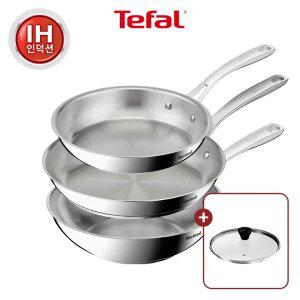 [테팔]인덕션 SS 퍼펙트 레지스트 프라이팬 3종(팬24+팬28+볶음팬28)(+레온유리뚜껑28