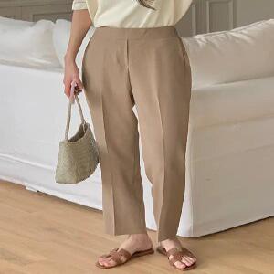 린넨 스판 9부 슬림일자 슬랙스 (3color)