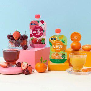 [베베쿡] 아이쭉쭉 워터젤리 체리베리 1BOX + 제주감귤 1BOX (총 20팩)