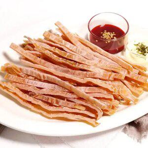 [더주] 두툼한 통몸통 그대로 썰어 더 맛있는 리얼오징어스틱 160g(+만선호프 특제소스