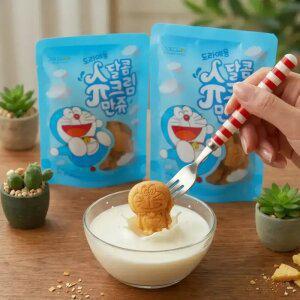 [최종 2,160원] [만쥬데이] 부드러운 카스테라빵에 크림가득 도라에몽달콤슈크림만쥬