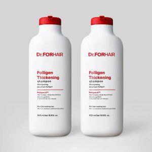 닥터포헤어 저자극 볼륨강화 탈모샴푸 폴리젠 씨크닝 샴푸 500mlx2