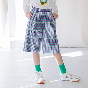 [아이러브제이]컬러링 체크 7부 팬츠 JUSPT06