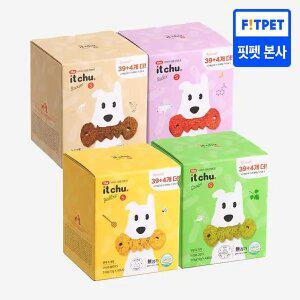 잇츄 대용량 덴탈껌 4종 (S 43개입/M 34개입) 옐로우/그린/브라운/꿀잠츄