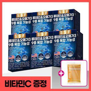 [비타민C10포 더]순수식품 루테인 오메가3 6개월분(180캡슐) 9종복합기능성 눈건강 비