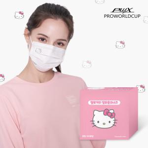 [PWX]헬로키티 화이트마스크Q 중형(100매)