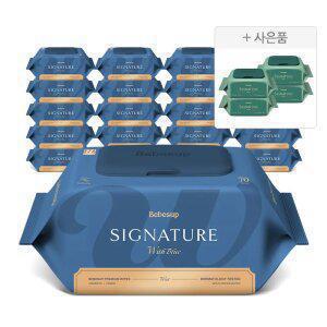 베베숲 시그니처 위드블루 70매 캡 20팩+그린 휴대 4팩