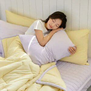 소르르 마카롱 먼지없는 알러지케어 간절기 차렵이불 세미마이크로 솜뭉침방지 가벼운