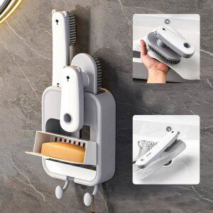 펀치리스 벽걸이 비누 케이스 3in1 브러쉬 가정용 물빠짐 선반 벽면 선반 스타 추천