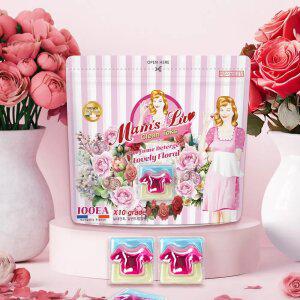 맘스럽 클린톡스 캡슐세제 파우치형 16gX100개입 프리미엄 세탁세제 국내생산 초고농축