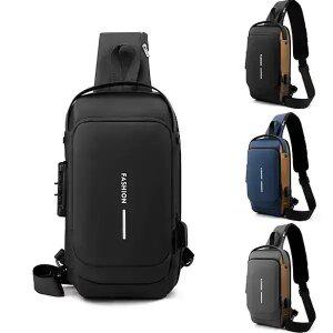 남여공용 슬링백 usb충전+잠금장치 가방 미니 크로스백 여행용 크로스백 작은 메신저백