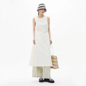 민소매 뒷 버클 원피스 AQ2WO580