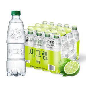 [코카콜라] 씨그램 라임 무라벨, 450ml, 20개