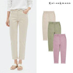 [택가 59000원][카이아크만]여) 크롭 테이퍼드 면바지(FKOFDYT503P)