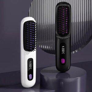 무선 헤어빗 고데기 브러쉬 매직기 파우치포함 (3color)