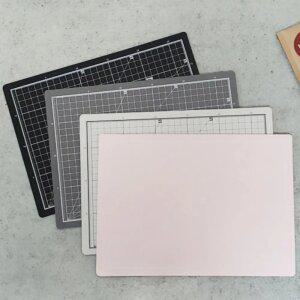 A3 슬림 양면 컬러 고무판 커팅 매트 45X30cm PVC 재단 미술 다용도 커팅 데스크 매트