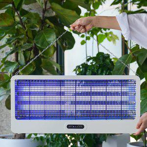 [유선]60W 고전압 대형 3중 UV 모기퇴치기 업소용 해충 벌레퇴치 리모컨형 포충기 벽걸