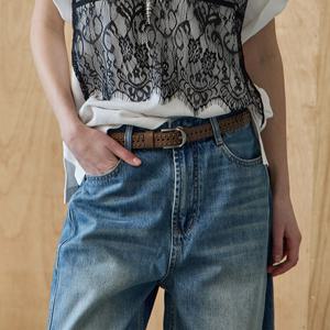 [MAXZA] 스터드 장식 펀칭 벨트