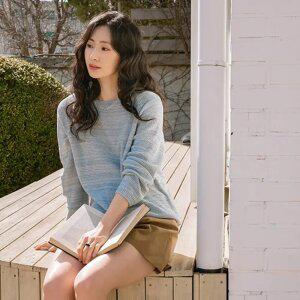 고슬한 린넨 보카시 부클니트