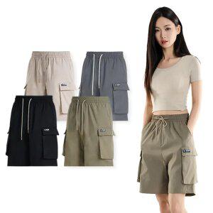 [1개+1개] 냉장고 카고 반바지 남녀공용 여름 버뮤다 베이직 반바지 빅사이즈 M~2XL