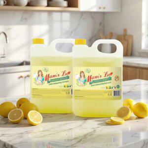 맘스럽 대용량 주방세제 레몬향 4L X 2개 과일 채소용 세척제 세제