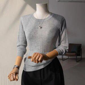 (안나앤모드) A. 샬럿 시스루 골지 니트[니트D1202P07]