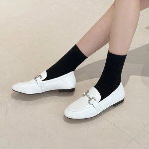 SOVO 엘보르 소가죽 프리미엄 체인 로퍼 1cm