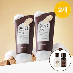 [스킨푸드][1+1]블랙슈가 퍼펙트 스크럽폼180ml + (증정)클렌징 오일14ml+에센셜14ml