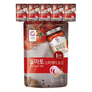 청정원 싱글파우치 토마토소스, 170g, 6개