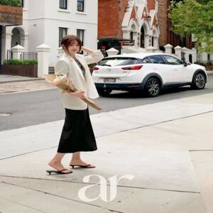 (벨트세트/하체커버템/하객룩) 프렌 벨트 하이웨스트 H라인 트임 롱 스커트 sk7674