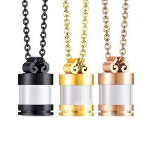 메모리얼스톤 강아지 유골함 보관함 개방형 병 목걸이 amp 펜던트 애완 동물 애쉬