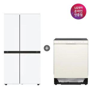 LG 디오스 AI 오브제컬렉션 냉장고(양문형) + LG 오브제컬렉션 식기세척기 (S836MQQ01