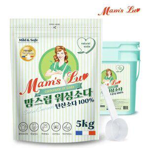 맘스럽 워싱소다 파우치형 버킷형 5kg+스푼 외 과탄산소다 가루세제 모음전 세탁세제