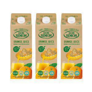 [돈시몬 공식] 100% NFC 착즙주스 오렌지 2L 3팩