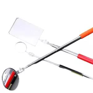 정비 차량점검용 거울 검사경 핸들 점검 카센터 메탈 신축검출경원경 수리용 검사 하부