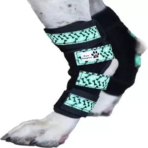 Paw Empire 반려견 다리 보호대 한 쌍 울트라 지지력 편안함 듀얼 메탈 스프링 뒷다리 랩 관절 관절염을