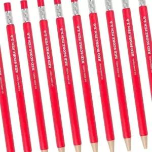 빨간채점펜 채점용 학원 빨간펜 진한 컬러 육각 그립 선생님용 샤프채점펜