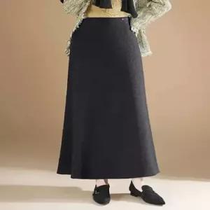 치마 롱 모직 겨울 여친 러블리 정장 기모 머메이드 다올4