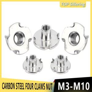 목재 가구 하드웨어용 탄소강 발톱 너트 삽입 50 블라인드 M5 갈래 M8 M6 M4 스피커 10