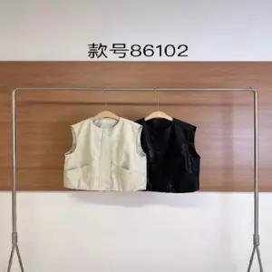 볼사스 여성 캐주얼 조끼 레더 민소매 자켓 ADOR1