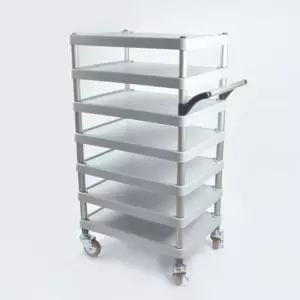 끌차 서빙 카트 식당 운반카 주방 8단 우레탄