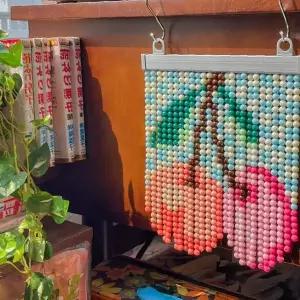 미니사이즈 구슬공예 문발 제작 키트 과일 동물 무늬 도안 입구 장식 손작업 취미