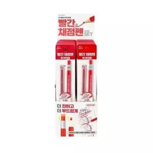 학원 학교 채점펜 시험 세트 샤프형 빨간펜 문제 24EA [mFG01IW]