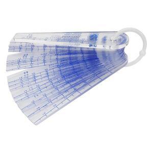 플라스틱 필러 게이지 미터법 간격 측정 도구 21 잎 0.05mm ~ 3mm