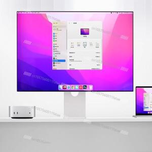 6K 모니터, 32인치 베젤리스 HD 외장 게이밍 미러 스크린 디자인, 사진 촬영용 세로 화면