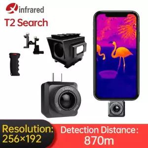 InfiRay 열 카메라 T2-Search 적외선 사냥 야외 야간 투시경 와이드 앵글 HD 관찰 휴대 전화 [호환]