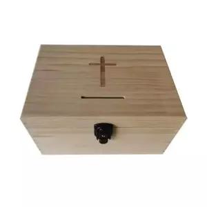 원목 헌금함 미니 교회용품 기부함 성구 봉헌함 천주교 성당 바구니 주일 소형