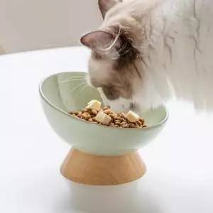 [반려] 1P 받침 분리형 식기 고양이 밥그릇 낮은형 보울